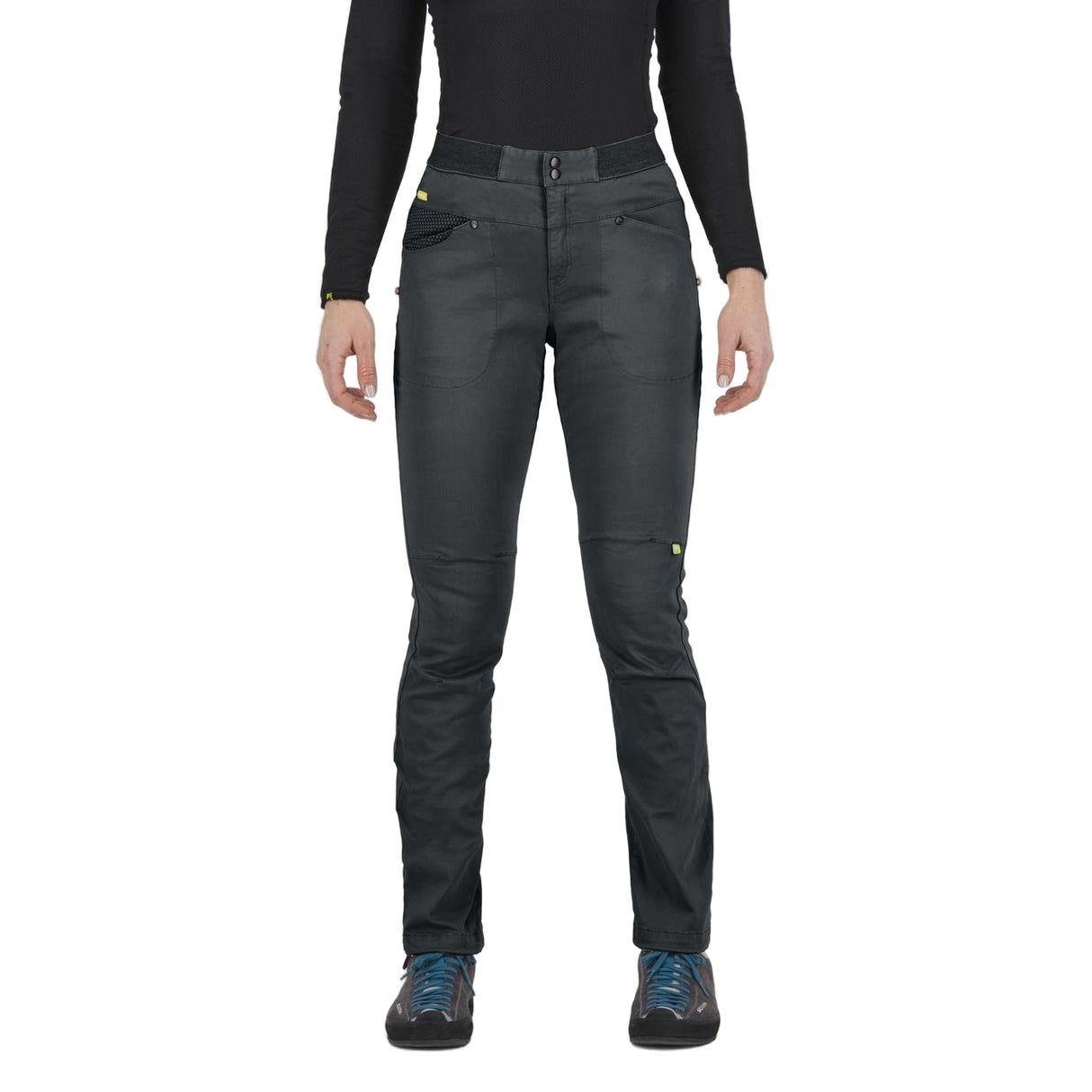 MEN'S LONG HIKING PANTS JELO EVO PLUS black