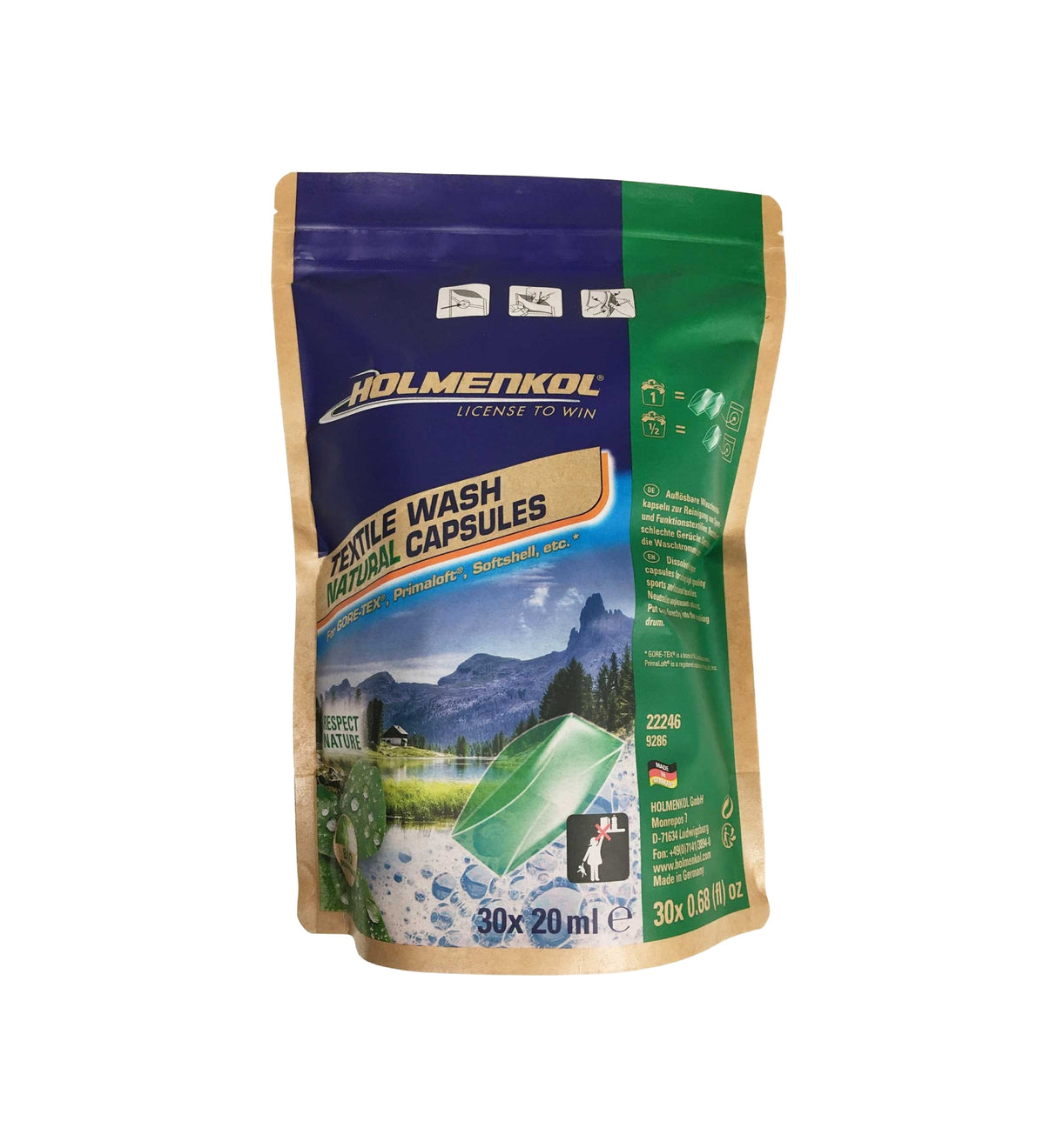 ČISTILNE KAPSULE TEXTILE WASH NATURAL CAPSULES