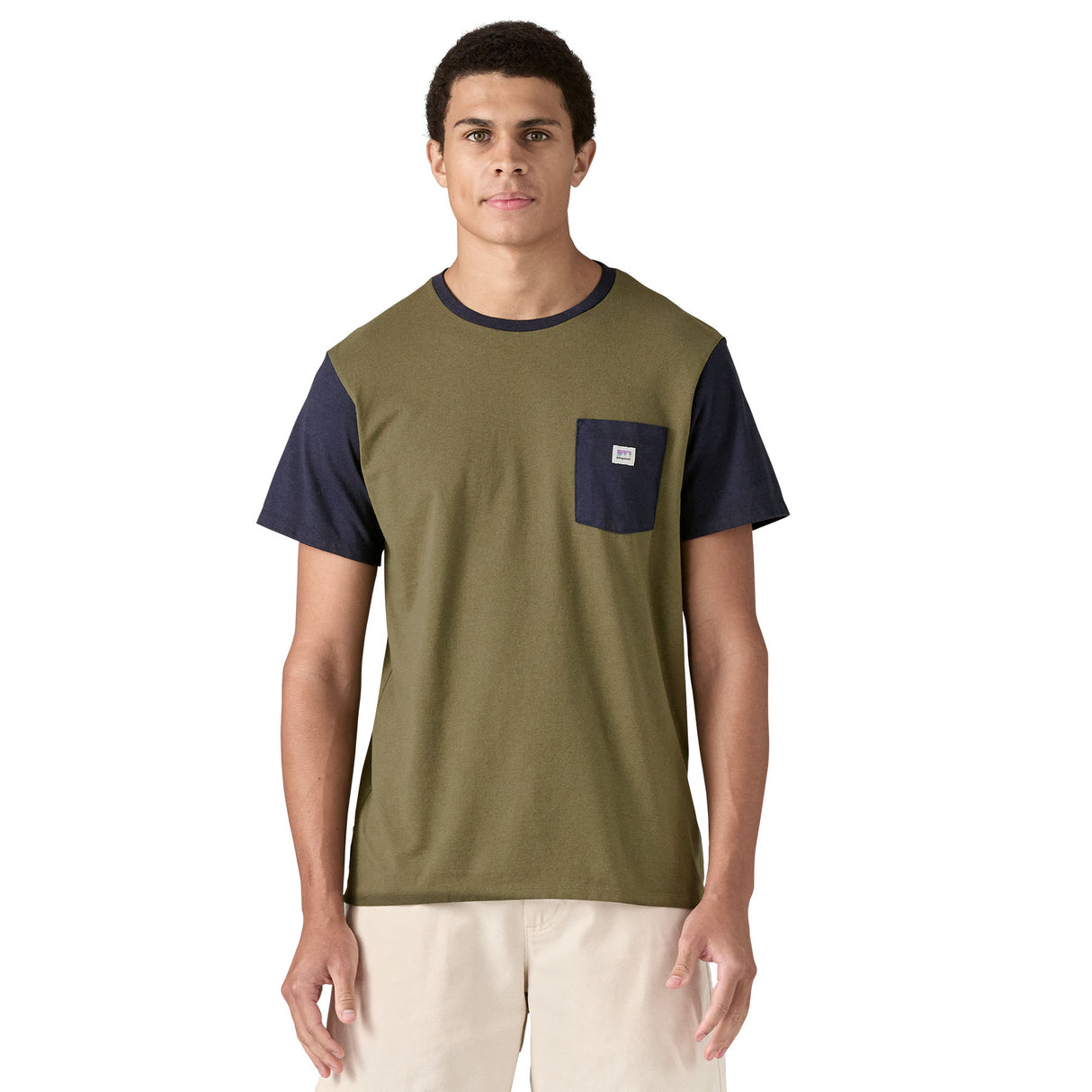 KRATKA MAJICA SHOP STICKER POCKET RESPONSIBILI-TEE