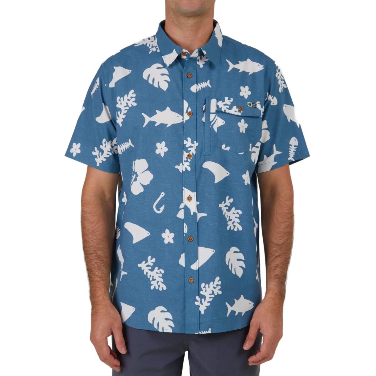 SHOOTS S/S TECH WOVEN SHORT SHIRT FOR MEN