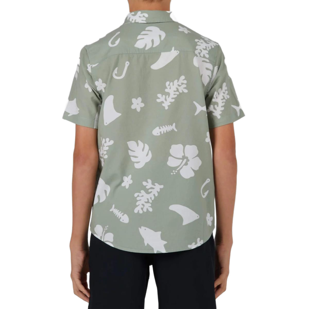 CHILDREN'S SHORT SHIRT SEASIDE BOYS S/S WOVEN