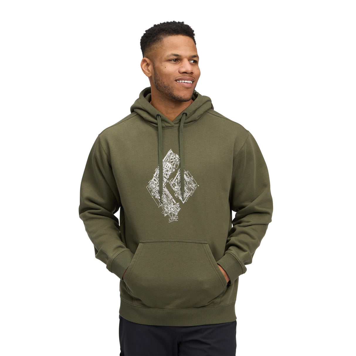 MOŠKI PULOVER ENGINEERED DIAMOND PO HOODY