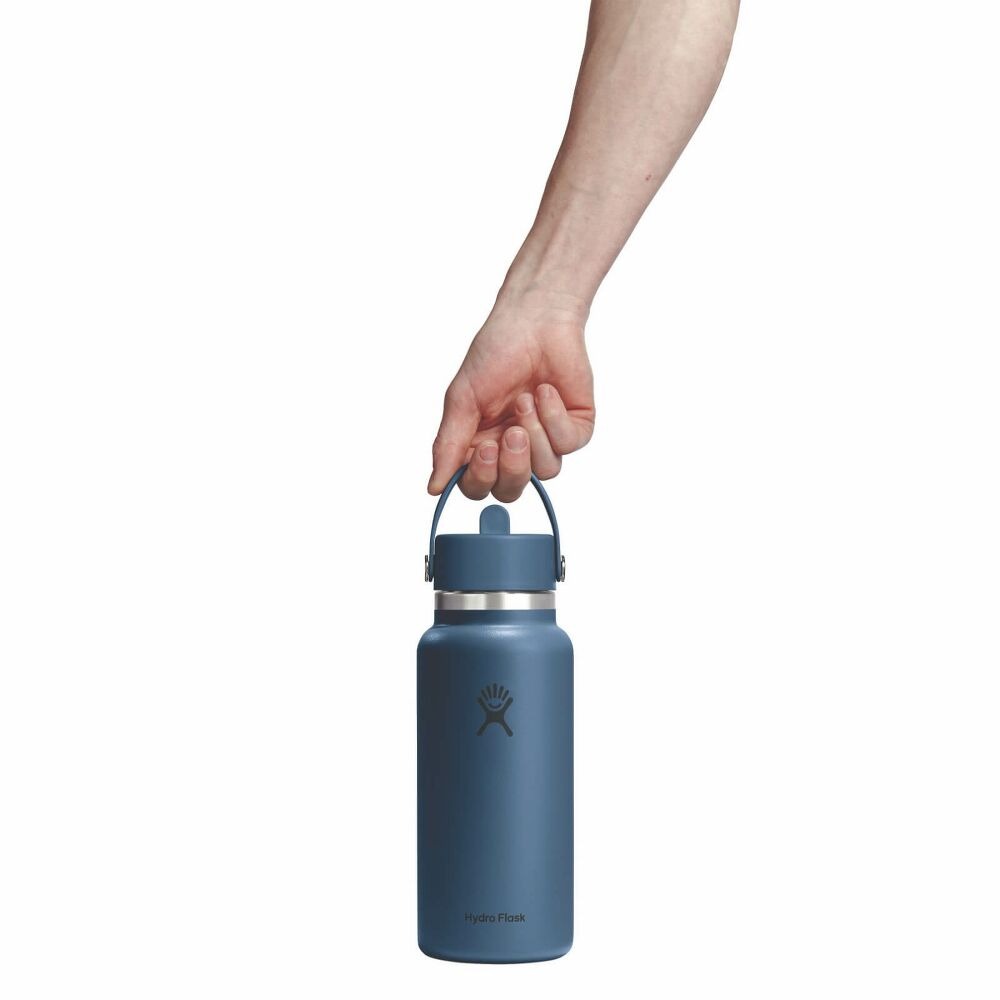THERMO BOTTLE 32 OZ WIDE MOUTH FLEX STRAW CAP - 946 ML
