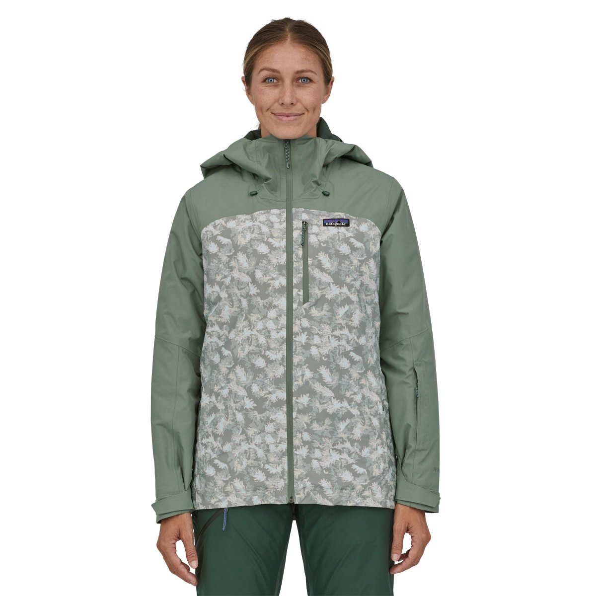 ŽENSKA SMUČARSKA JAKNA INSULATED POWDER TOWN zelena - Alpska Šola Bovec