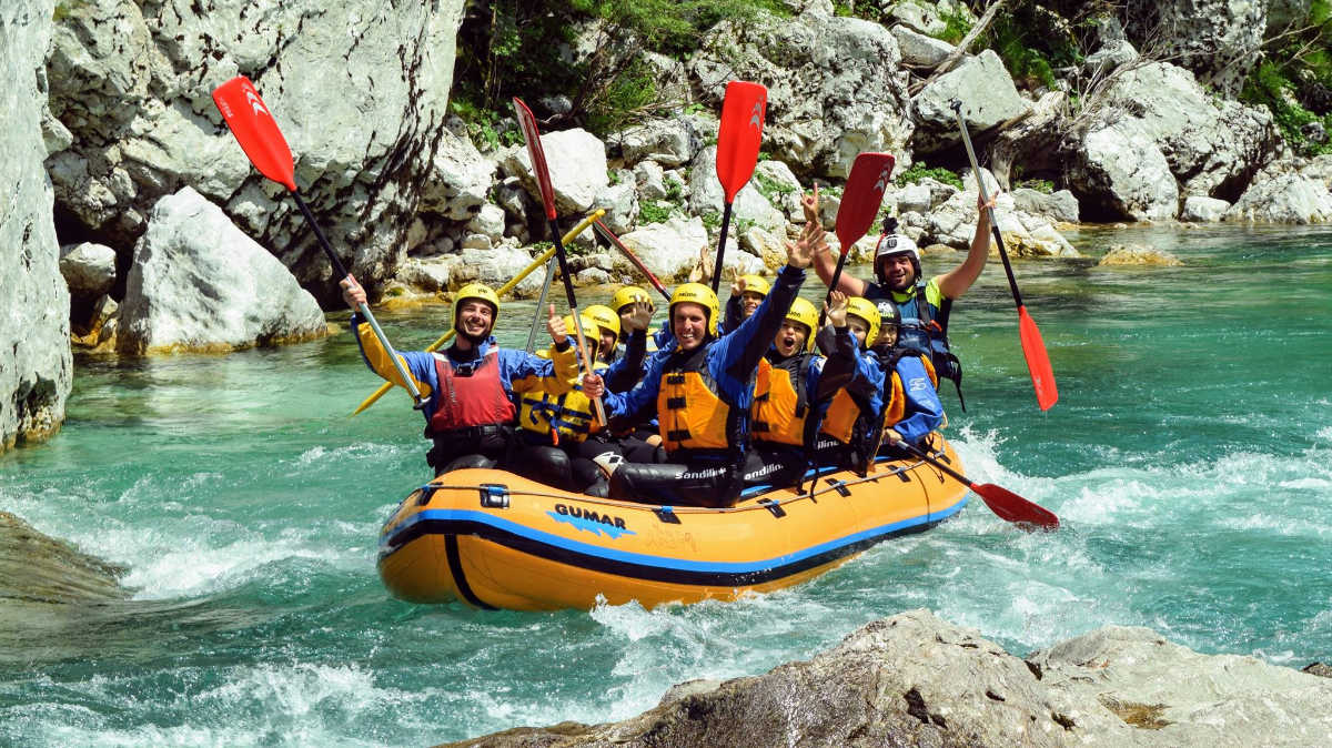 Aktivnosti v Bovcu in rafting na Soči