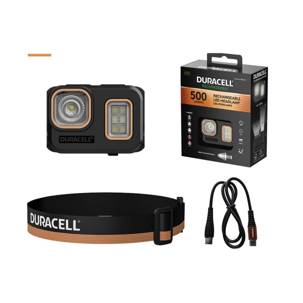 ČELNA SVETILKA DURACELL DH500R