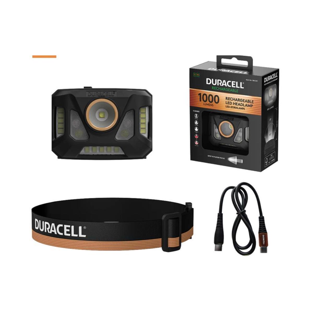 ČELNA SVETILKA DURACELL DH1000R