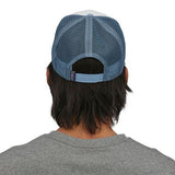 KAPA S ŠILTOM P-6 LOGO TRUCKER HAT belo-modra - Alpska Šola Bovec
