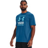 UNDER ARMOUR - MOŠKA KRATKA MAJICA GL FOUNDATION modra - Alpska Šola Bovec