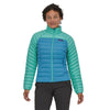 ŽENSKA PUHASTA JAKNA SWEATER zeleno-modra - Alpska Šola Bovec