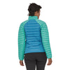 ŽENSKA PUHASTA JAKNA SWEATER zeleno-modra - Alpska Šola Bovec