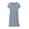 ŽENSKA REGENERATIVE ORGANIC CERTIFIED COTTON T-shirt Dress modra - Alpska Šola Bovec