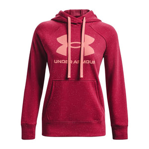 ŽENSKI PULOVER S KAPUCO RIVAL FLEECE rdeč - Alpska Šola Bovec